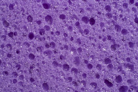 Closeup picture of purple sponge texture