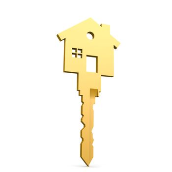 House key isolated