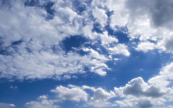 The Fluffy Cloudy Blue Sky Scape 141