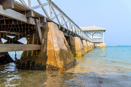 A bridge walk along the way pavilion.