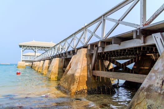 A bridge walk along the way pavilion.