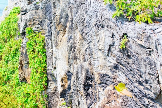 Landscape of large rocks on the mountains.