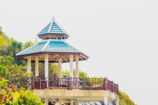 Classial pavilion on the mountain at Koh Larn in thailand.