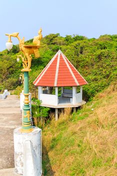 Classial seaside pavilion at Koh Larn in thailand.