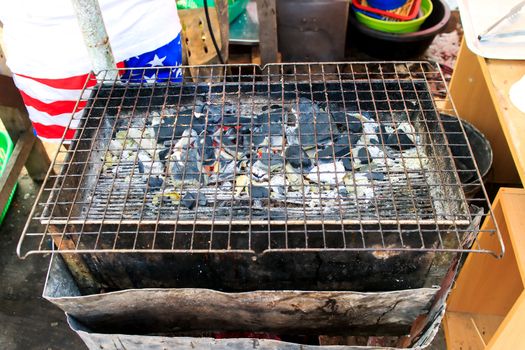 Charcoal stove is not fires with grill.