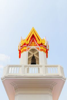 A large bell from the temple thailand and hit for worship.