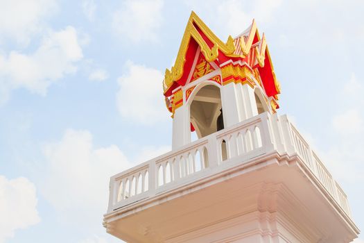 A large bell from the temple thailand and hit for worship.