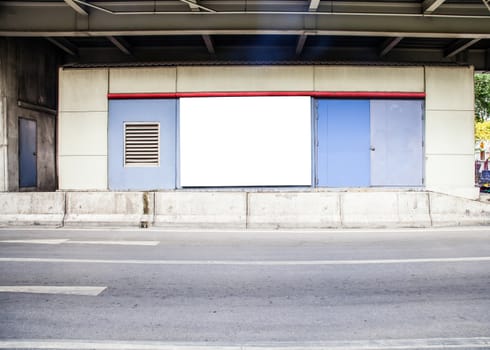 Empty billboard isolated