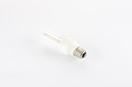 energy saving lamp on a white background