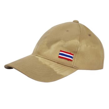 -----------------------
Old Cap with Thailand nation Flag isolated 