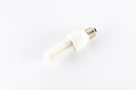 energy saving lamp on a white background