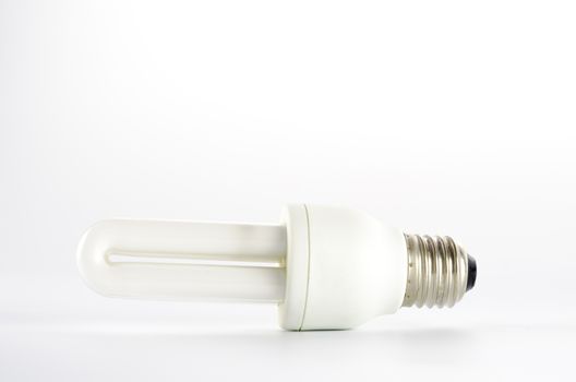 energy saving lamp on a white background