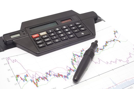 Business chart showing financial success