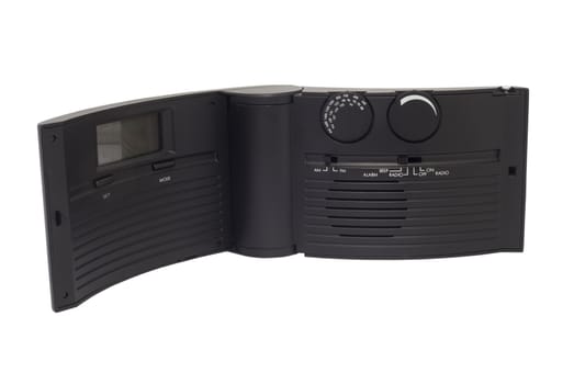 Small pocket radio  on a white background