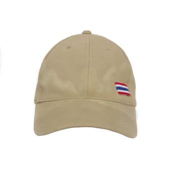 Old Cap with Thailand nation Flag isolated 