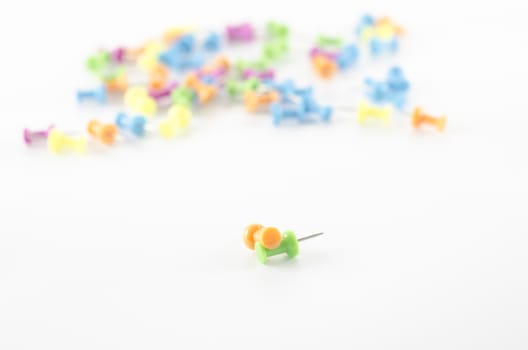 thumptack on a white background