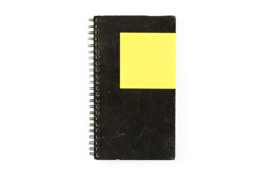 notebook and post it on a white background