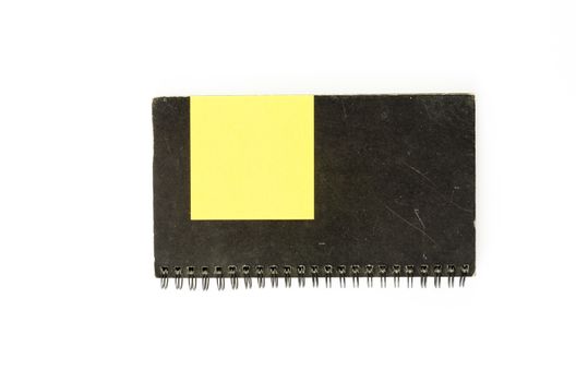 notebook and post it on a white background