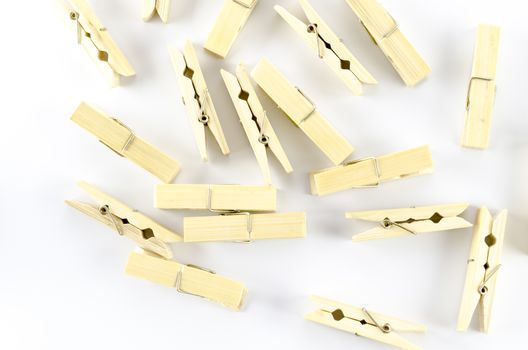 clothes pin on a white background