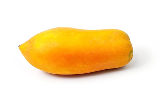 Papaya fruit isolated on white background