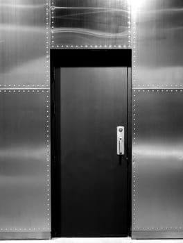 Metal door with metal wall, Safty concept