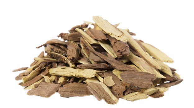 Heap of Firewood isolated on white background