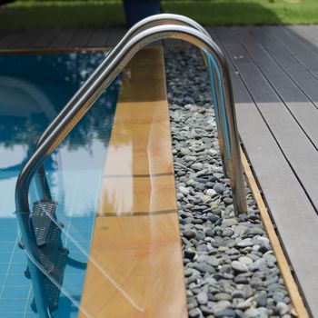 swimming pool with stair