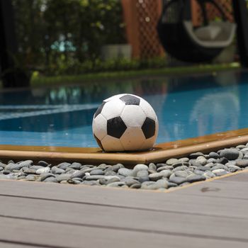 swimming pool and ball