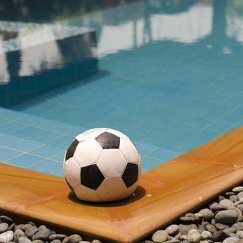 swimming pool and ball