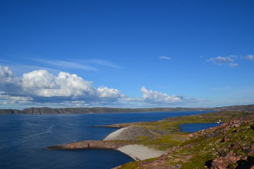 Sea and clear blue sky