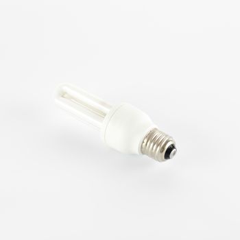 energy saving lamp on a white background