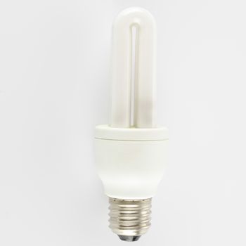 energy saving lamp on a white background