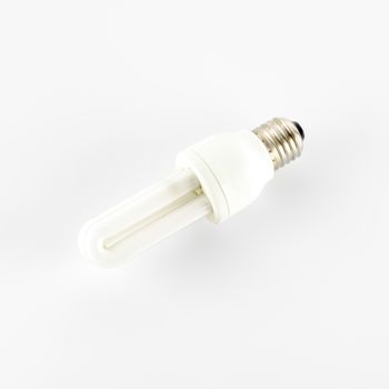 energy saving lamp on a white background