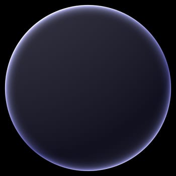 X-ray sphere. Isolated on the black background