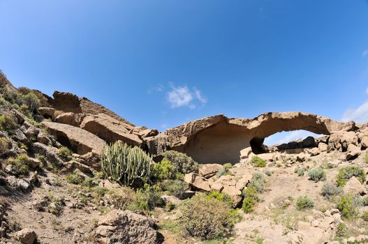 Desert landscape in Tenerife Canary Islands Spain