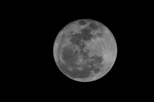 Firest Full Mini Moon in January 2014 Tenerife Canary Islands Spain