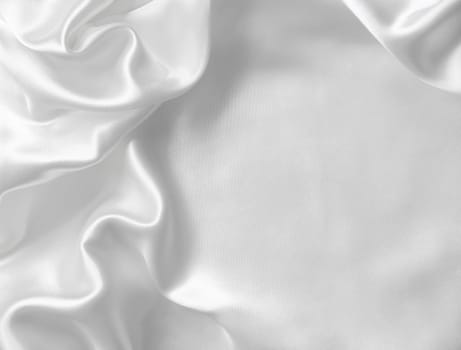 Smooth elegant white silk can use as wedding background 