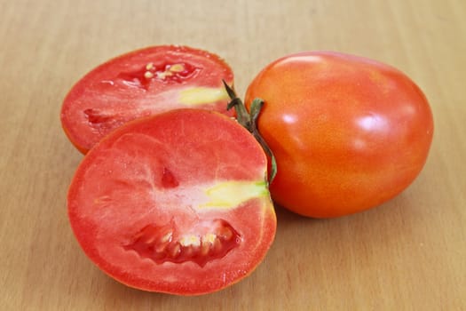 tomatos  on wood background