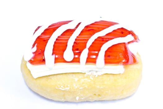 Colorful donut isolated on white background