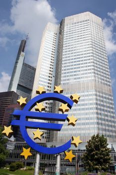 The European Central Bank (ECB), situated in Frankfurt, Germany  is the central bank for the euro and administers the monetary policy of the Eurozone.