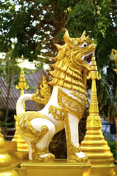 white singha sculpture at Chiangrai temple,Thailand