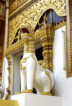white singha sculpture at Chiangrai temple,Thailand