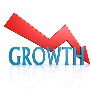 Arrow down growth