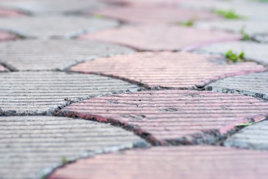 Stone blocks in the walkway