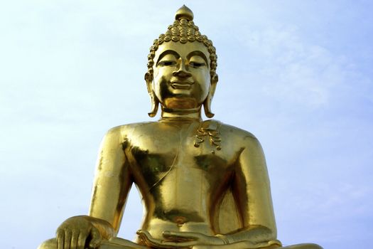 the big golden buddha at Chiangrai,Thailand