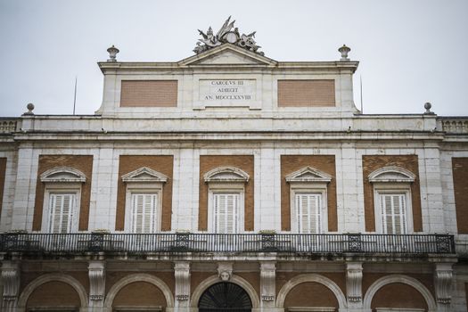 majestic palace of Aranjuez in Madrid, Spain