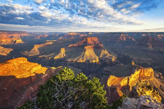 View of morning light at Grand Canyon, Arizona, USA 