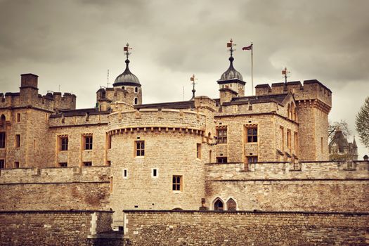 The Tower of London, England, the UK. The historic Royal Palace and Fortress