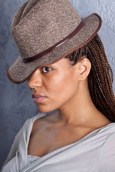 portrait of a girl in hat