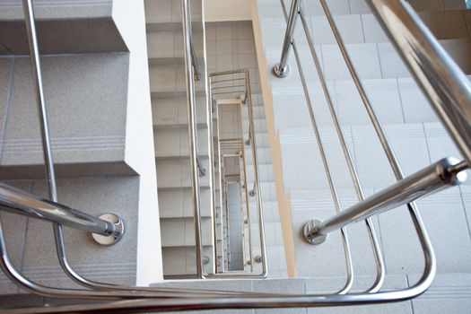 emergency exit staircase in modern office center